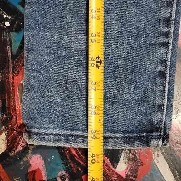 Arizona Jean Co. Woman's Hi-Rise skinny jeans - size 13, button fly, dark wash - Picture 8 of 10